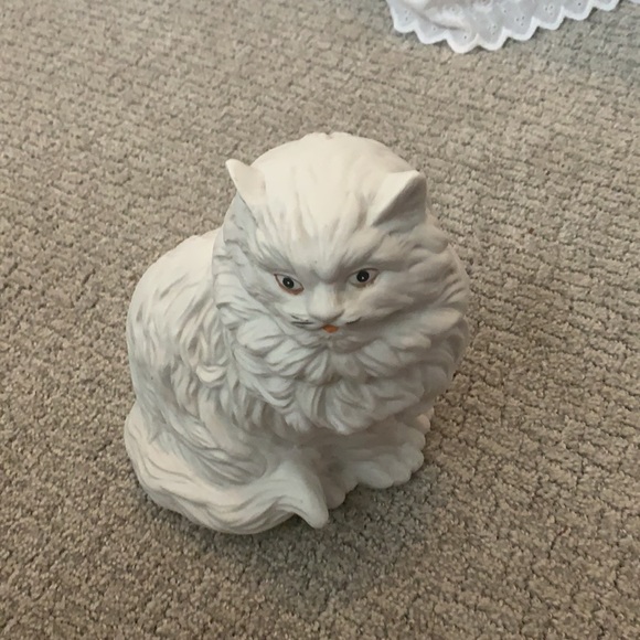 White ceramic cat - Picture 6 of 6